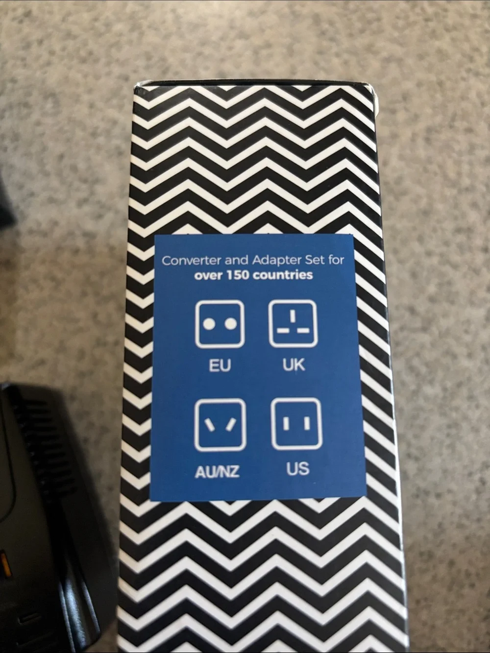 C11s Black Travel Voltage Converter with USB & Type-C Ports